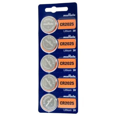 Bateria Lithium Cr2025 3v Murata Cartela 5 Unidades