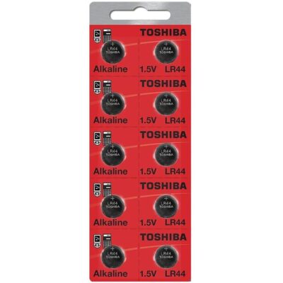 Bateria Toshiba 1.5v Lr44 Ag13 Lr1154 A76 Cartela 10 Unidades
