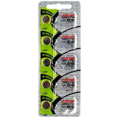 Bateria de Relógio Maxell Sr927w 1,55v 399 Cartela 10 unidades